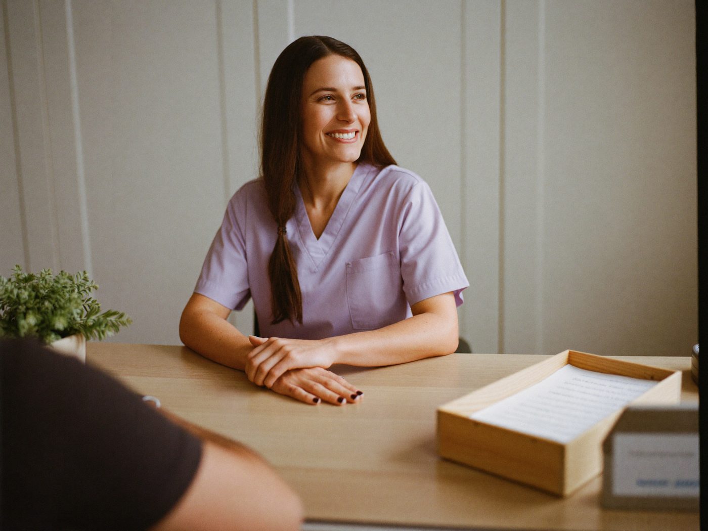A health office at work